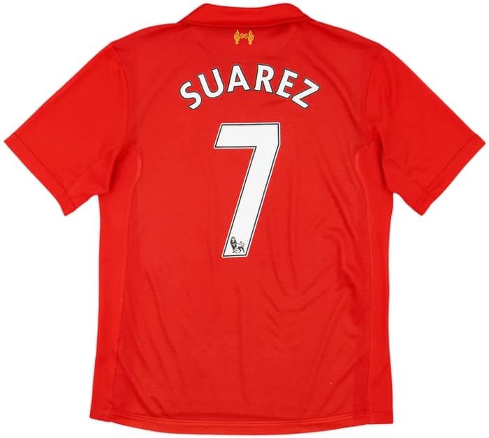 2012-13 Liverpool Home Shirt Suarez #7 - 6/10 - (M)