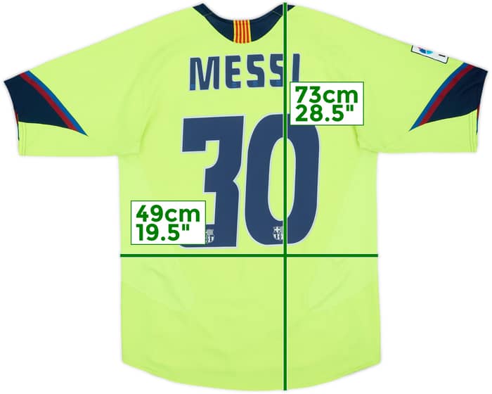 2005-06 Barcelona Away Shirt Messi #30 - 6/10 - (S)