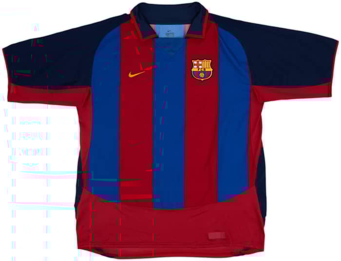 2003-04 Barcelona Home Shirt Ronaldinho #10 - 8/10 - (XL)