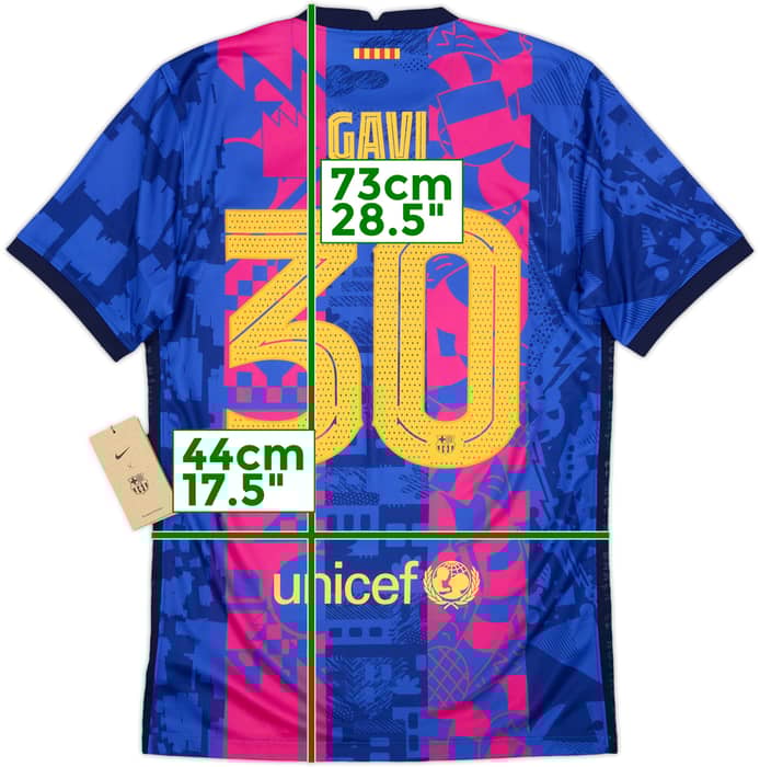2021-22 Barcelona Third Shirt Gavi #30 (S)