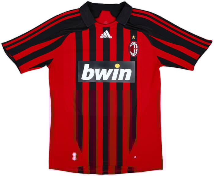 2007-08 AC Milan Home Shirt Maldini #3 - 6/10 - (M)