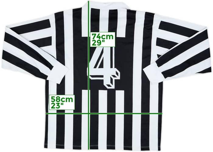 1992-94 Juventus Basic Home L/S Shirt #4 - 8/10 - (L)