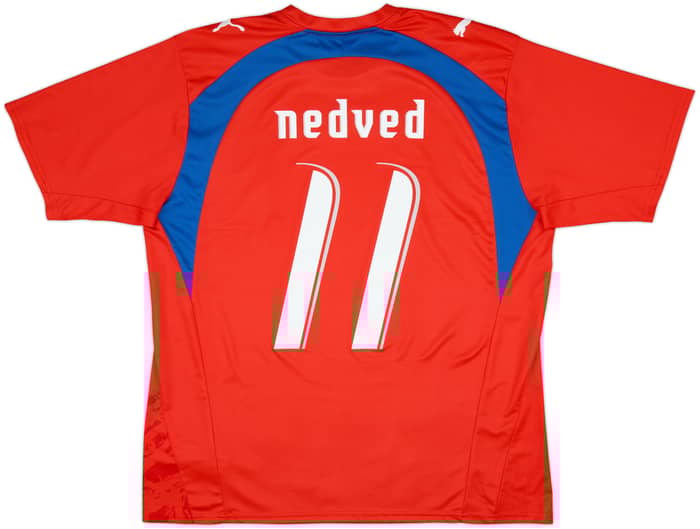 2006-08 Czech Republic Basic Home Shirt Nedved #11 - 5/10 - (XL)