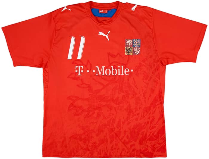 2006-08 Czech Republic Basic Home Shirt Nedved #11 - 5/10 - (XL)