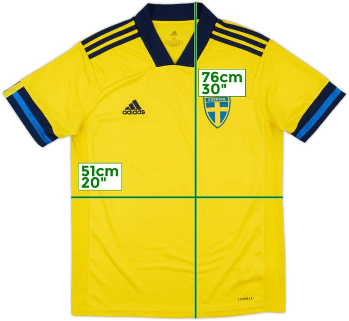 2020-21 Sweden Home Shirt - 8/10 - (M)