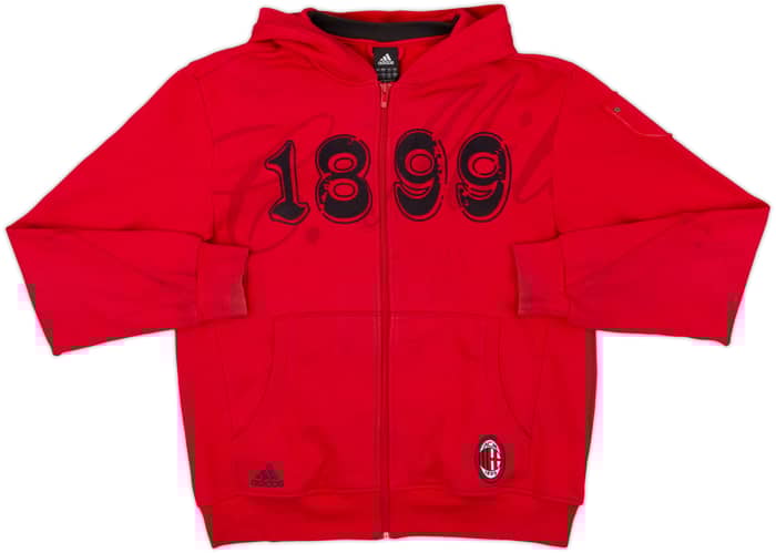 2007-08 AC Milan adidas Hooded Track Jacket - 7/10 - (L)