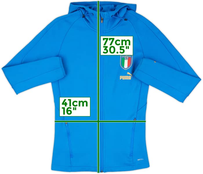 2022-23 Italy Puma Hooded Track Jacket - 9/10 - (S)