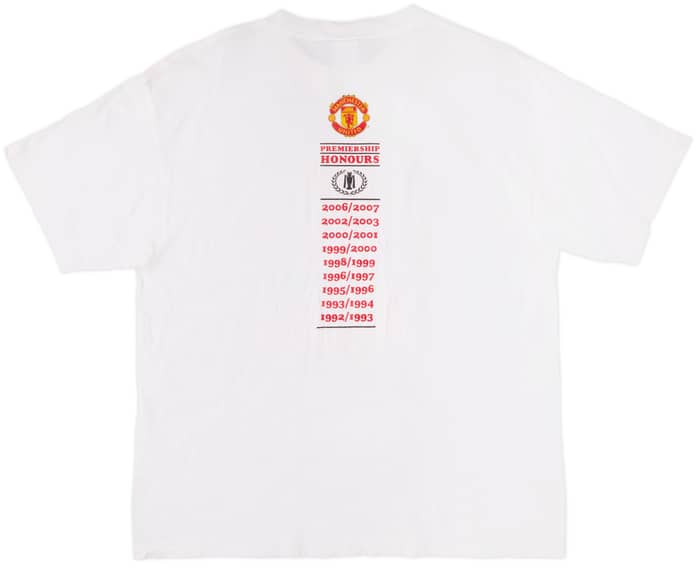 2006-07 Manchester United Graphic Tee - 9/10 - (XL)