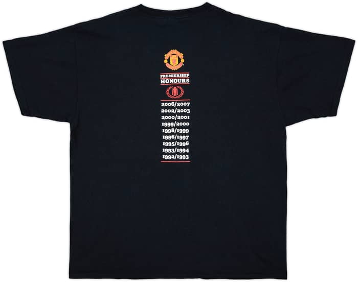 2006-07 Manchester United 'Barclays Premiership Champions' Graphic Tee - 7/10 - (XL)