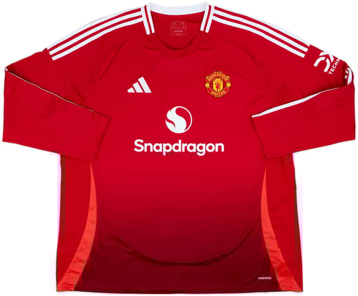 2024-25 Manchester United Home L/S Shirt B.Fernandes #8 - 8/10 - (3XL)