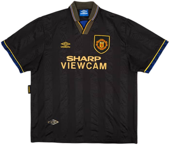 1993-95 Manchester United Away Shirt Cantona #7 - 8/10 - (XL)