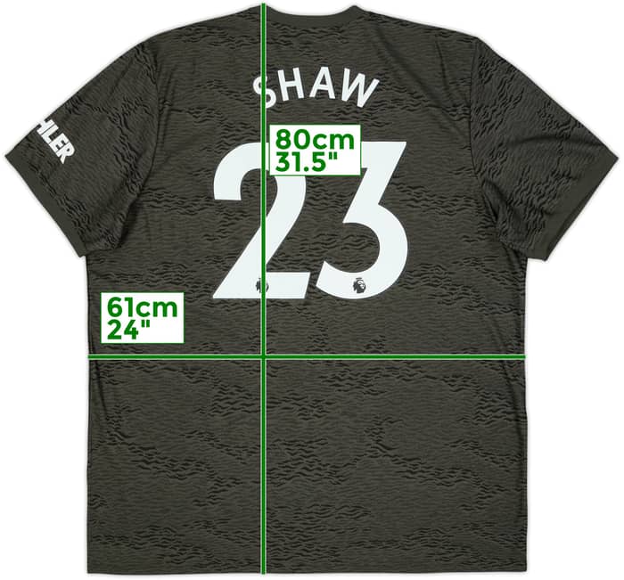 2020-21 Manchester United Away Shirt Shaw #23 - 10/10 - (XXL)