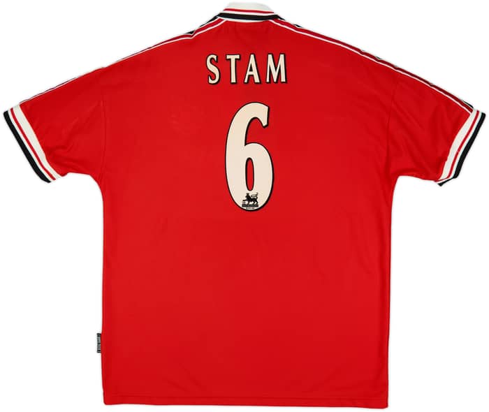 1998-00 Manchester United Home Shirt Stam #6 - 9/10 - (XL)