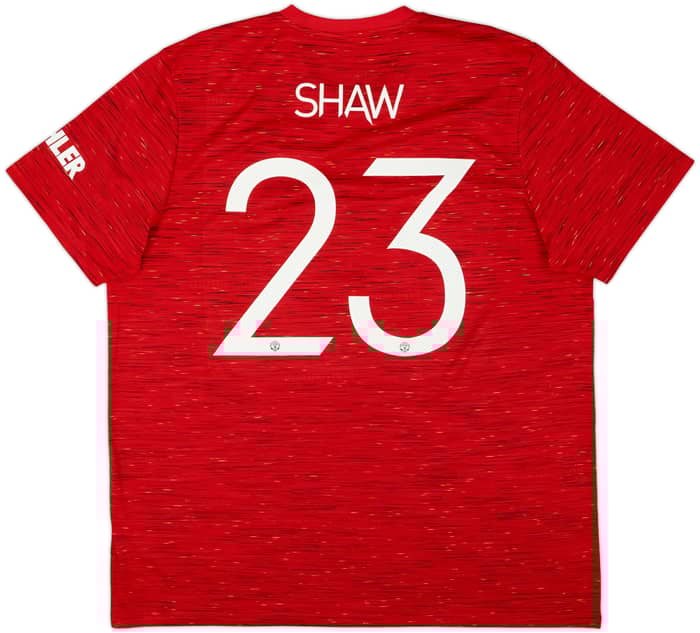 2020-21 Manchester United Home Shirt Shaw #23 - 8/10 - (XXL)