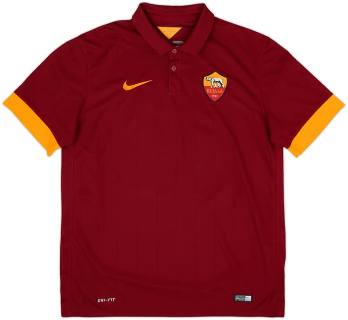 2014-15 Roma Home Shirt De Rossi #16 - 6/10 - (L)
