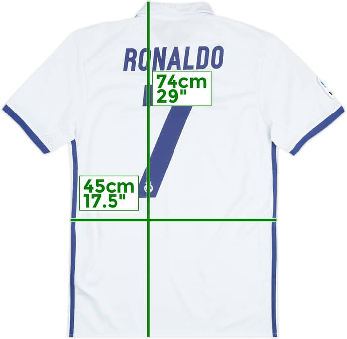Camiseta de local del Real Madrid 2016-17 Ronaldo #7 - 6/10 - (S)