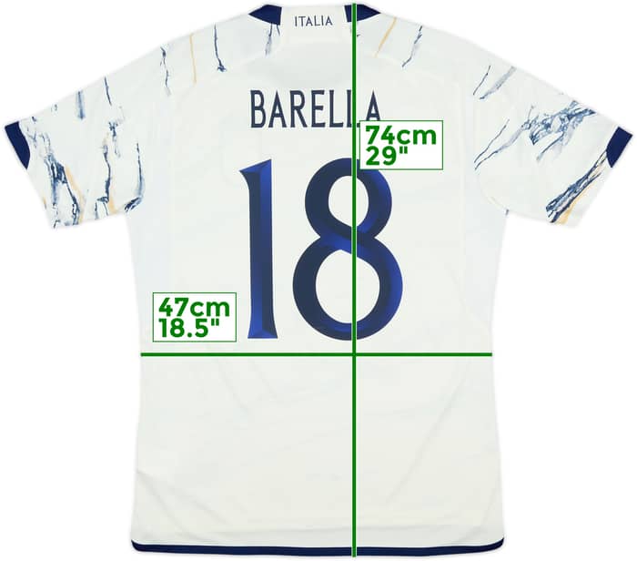 2023-24 Italy Away Shirt Barella #18 - 9/10 - (M)
