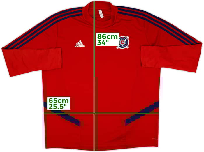 2018 Chicago Fire adidas Sweat Top - 9/10 - (XXL)