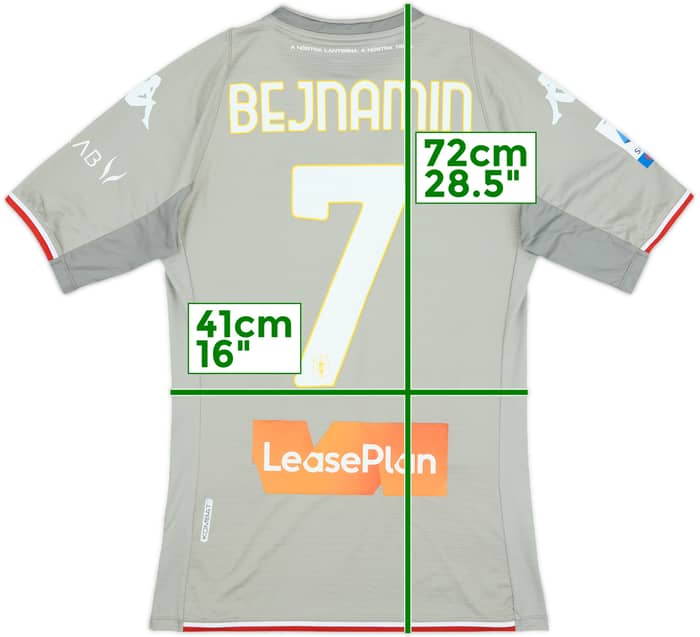 2021-22 Genoa Authentic Third Shirt Bejnamin #1 - 8/10 - (S)