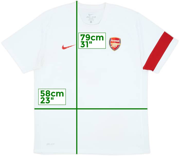 2010-11 Arsenal Nike Training Shirt - 7/10 - (XL)