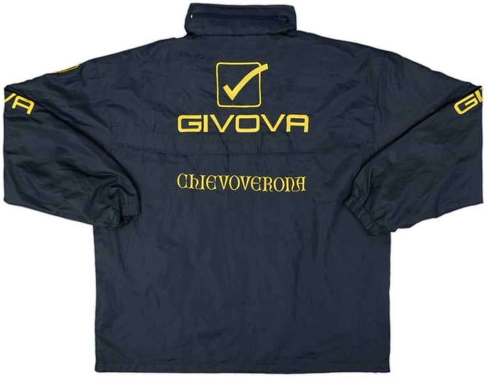 2012-13 Chievo Verona Givova Hooded Rain Jacket - 8/10 - (L)