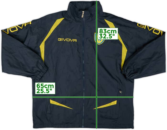 2012-13 Chievo Verona Givova Hooded Rain Jacket - 8/10 - (L)