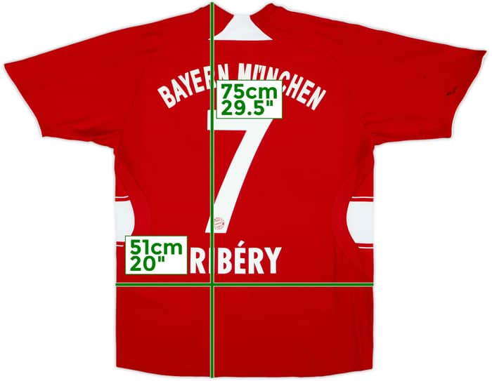2008-09 Bayern Munich Home Shirt Ribery #7 - 4/10 - (XL.Boys)