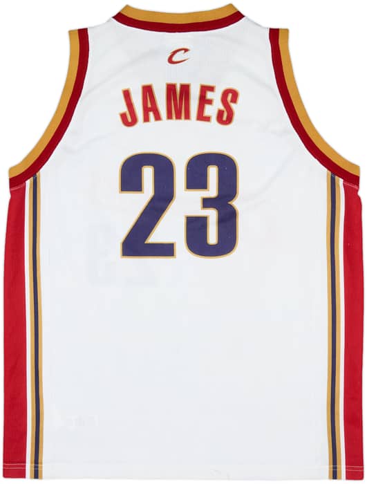2003-10 Cleveland Cavaliers James #23 Champion Home Jersey - 6/10 - (L)
