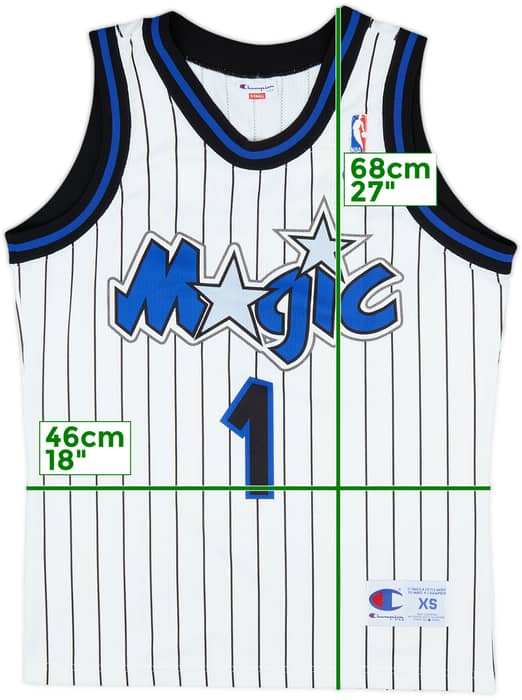1993-98 Orlando Magic Hardaway #1 Champion Home Jersey - 9/10 - (XS)