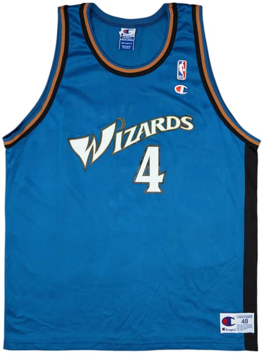 1997-98 Washington Wizards Webber #4 Champion Away Jersey - 8/10 - (XL)