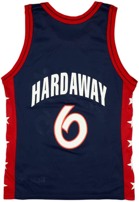 1996-99 USA Hardaway #6 Champion Away Jersey - 7/10 - (M)
