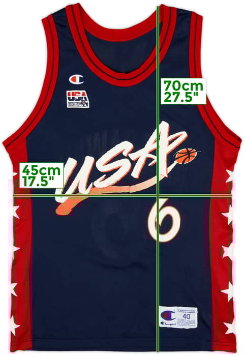 1996-99 USA Hardaway #6 Champion Away Jersey - 7/10 - (M)