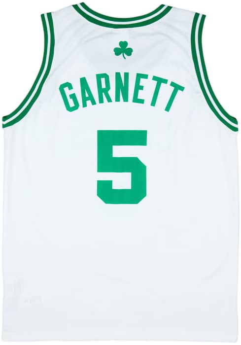 2007-10 Boston Celtics Garnett #5 Champion Home Jersey - 8/10 - (XXL)