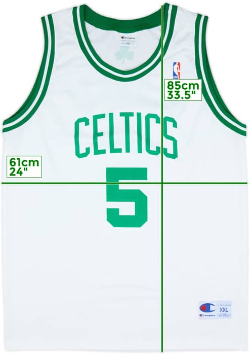 2007-10 Boston Celtics Garnett #5 Champion Home Jersey - 8/10 - (XXL)