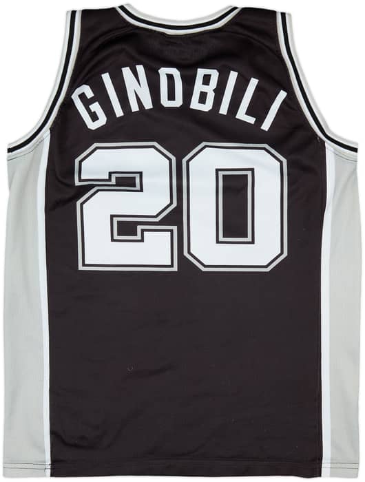 2002-10 San Antonio Spurs Ginobili #20 Champion Away Jersey - 5/10 - (M)