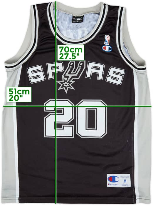2002-10 San Antonio Spurs Ginobili #20 Champion Away Jersey - 5/10 - (M)