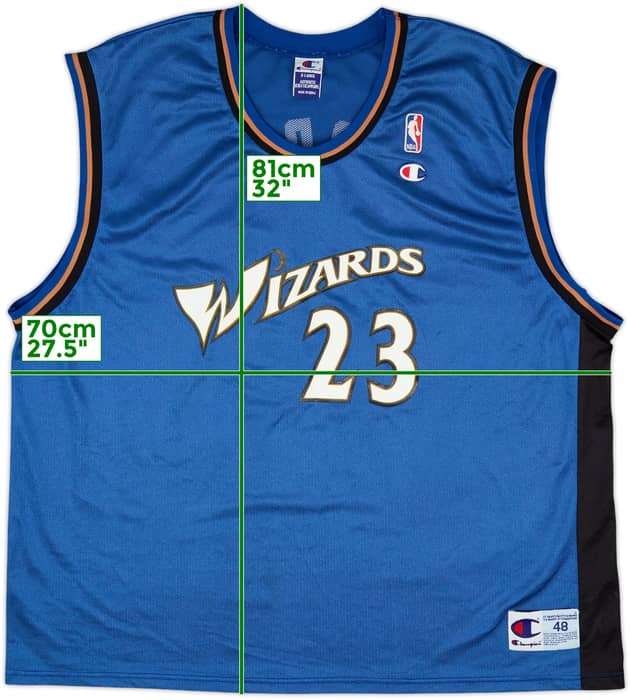 2001-02 Washington Wizards Jordan #23 Champion Away Jersey - 7/10 - (XL)