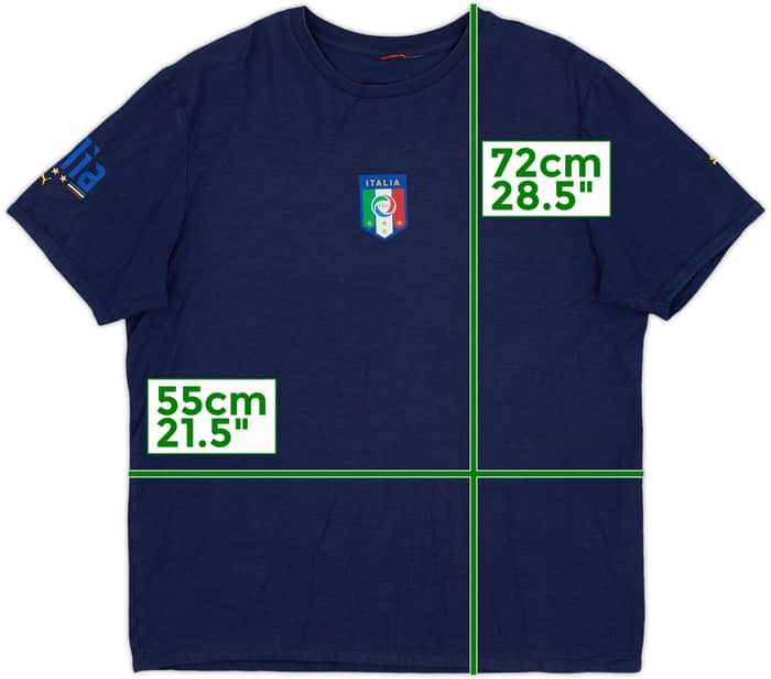 2006-08 Italy Puma Graphic Tee - 8/10 - (L)