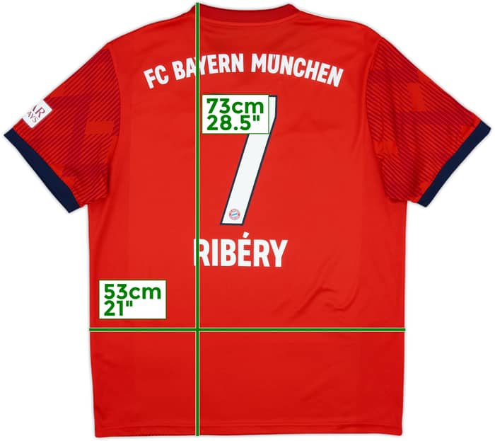 2018-19 Bayern Munich Home Shirt Ribery #7 - 9/10 - (L)