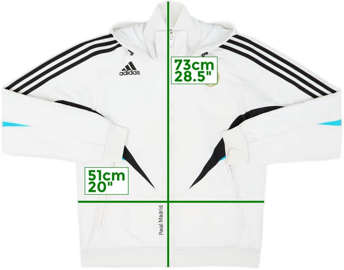 2008-09 Real Madrid adidas Hooded Track Jacket - 5/10 - (S)