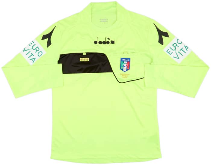 2018-19 Italy Diadora Referee L/S Shirt - 9/10 - (M)