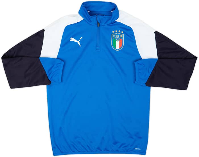 2018-20 Italy Puma 1/4 Zip Drill Top - 8/10 - (XL.Boys)