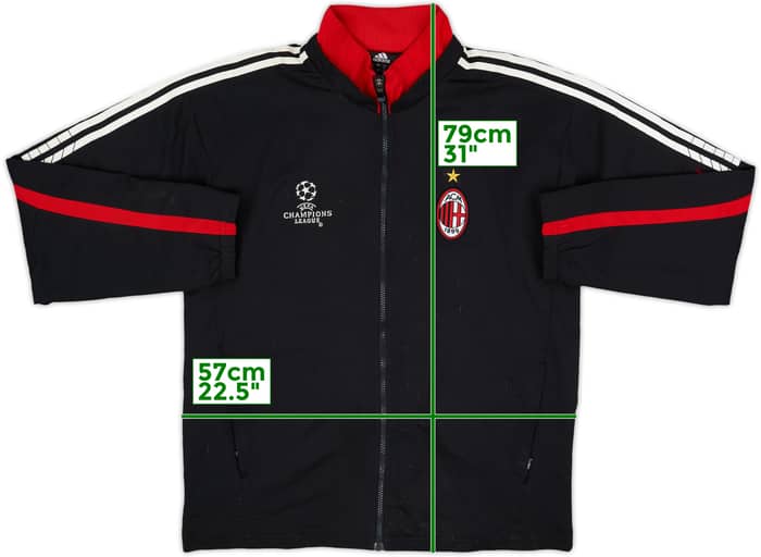 2005-06 AC Milan adidas Track Jacket - 8/10 - (M)