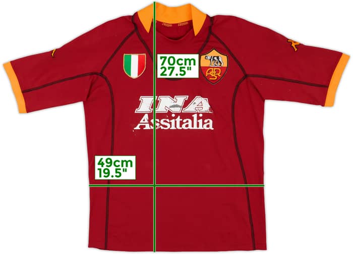 2002-03 Roma Home Shirt - 4/10 - (L)