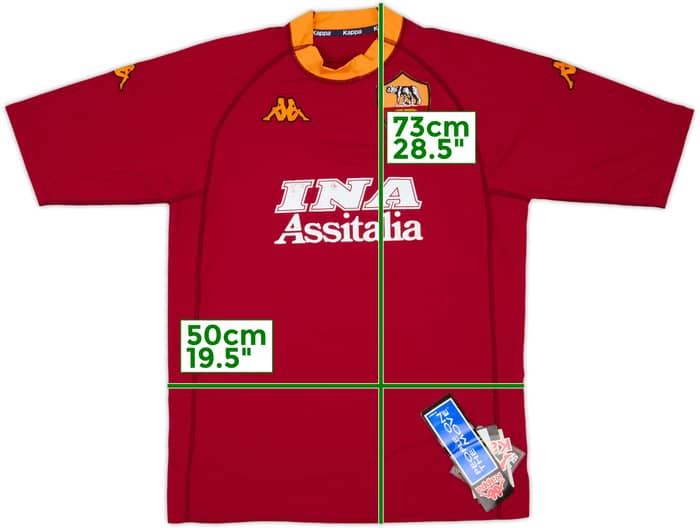 2000-01 Roma Home Shirt #9 (XL)
