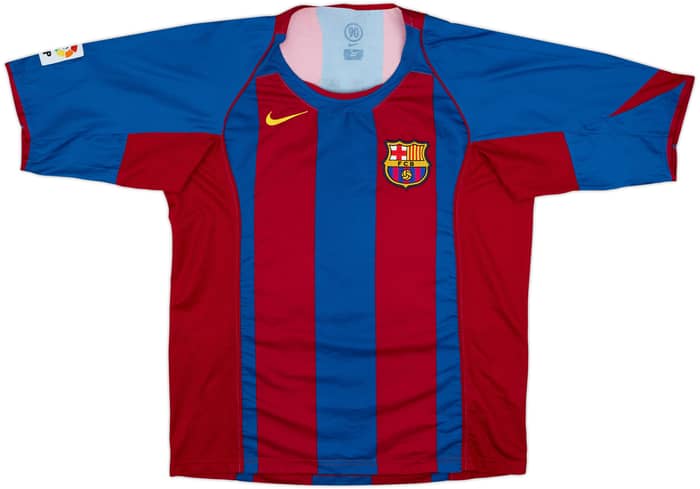 2004-05 Barcelona Home Shirt Ronaldinho #10 - 8/10 - (M)