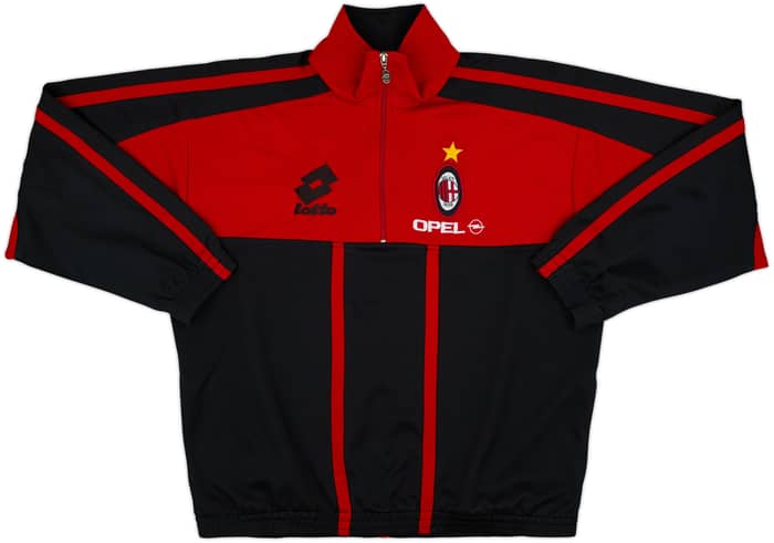 1996-97 AC Milan Lotto 1/4 Zip Track Jacket - 7/10 - (XL)