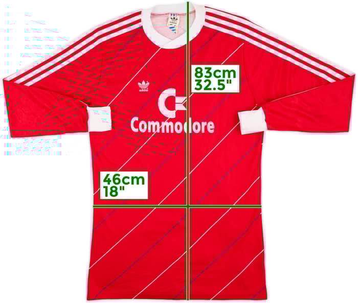 1984-89 Bayern Munich Home L/S Shirt - 8/10 - (L)