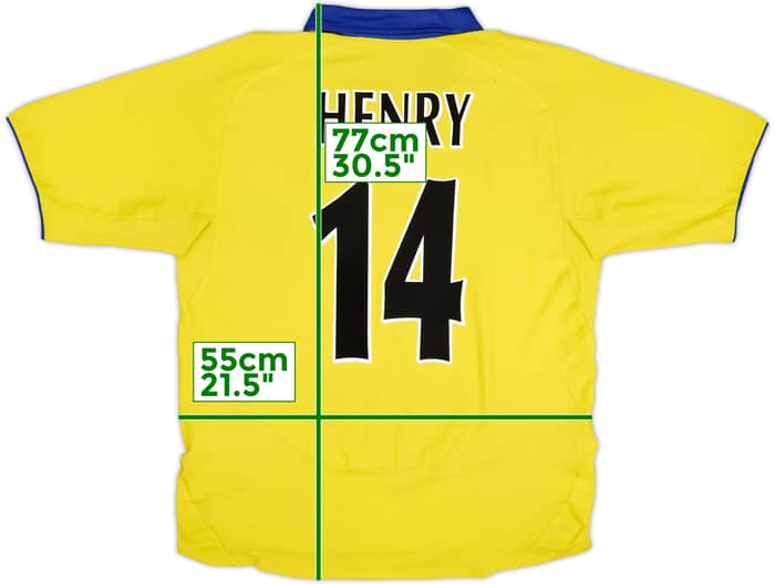 2003-05 Arsenal Away Shirt Henry #14 - 6/10 - (L)