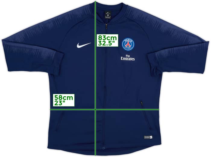 2018-19 Paris Saint-Germain Nike Track Jacket - 8/10 - (XL)